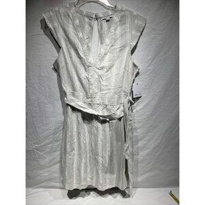 Oneill‎ Jamyson Sleeveless Gray Stipe Dress Womens Size Medium